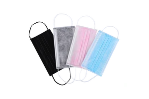 Medical Nonwoven Fabric Black Fashion Medical Face Mask 50 Pcs Surgical Protective Masker