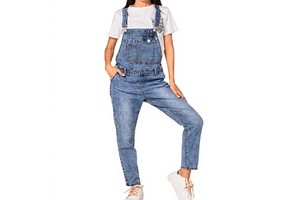 Women's Super Comfy Stretch Denim Jumpsuit Pants Overalls Casual Sleeveless Fashion Wide Leg Romper Custom ODM OEM