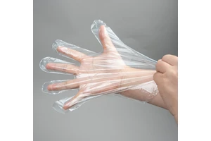 Customized Disposable Gloves Oil Resistant Food Grade PE Gloves with Individual Seals Restaurant Use