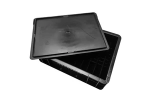 ALLESD China Top Supplier Economical Black Clean Room Durable Removable Loading Anti Static ESD Safe Box