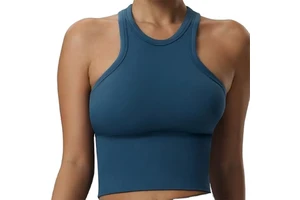 Women Seamless Breathable Quick-Dry Eco-Friendly Lightweight Yoga Top with Four-Way Stretch for Gym Running & Daily Fitness