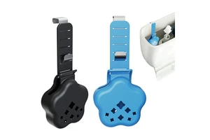 Cross-border Best-selling Modern Durable Waterproof Silicone Toilet Tank Sink Cleaning Tablet Holder with Stainless Steel Handle