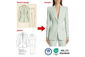 Custom High End Quality Small MOQ Tailoring Services Executive Suits For Women Suits For Women New Design Women's Blazer