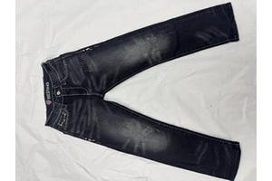 Liluuo Garment Manufacturers Custom Cotton Vintage Wash Thick Embroidery Men's Wide Leg Denim Pants Plus Size Baggy Jeans Men