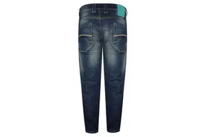 Wholesale Breathable Woven 100% Cotton Denim Mens Jeans Slim Fit Straight Skinny Ripped Distressed Casual Trendy