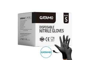 For SN035 Safety Disposable Nitrile Gloves M Size Powder Free EN420 Certified Waterproof Anti-Slip Examination Gloves