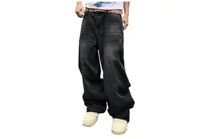 Latest Design Denim Pants for Men Large Size Casual Style Soft Comfortable Knitted Weave