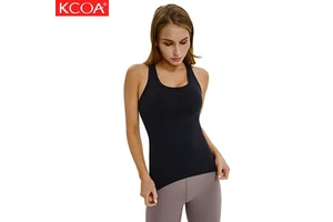 Women Gym Nylon Spandex Quick Dry Stretchy Yoga tank Top