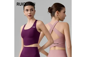 RUIQUWIN OEM Seamless Yoga Bra Sports Bra Women High Impact Plus Size Push up Breathable Gym Fitness Workout Wear