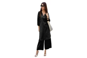 Wholesale 2023 Spring and Autumn New Extra Large Women's Suit Loose Slim Coat Suit Wide Leg Pants Women's Set