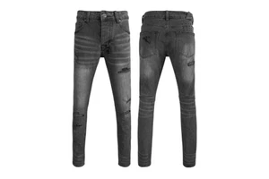 Leg Jean Designer Jeans for Mens High Elastics Men Big and Tall Bootcut Jeans Mens Regular Fit Straight OEM Service Denim