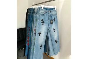 Men's Plus-size Loose Straight-leg Jeans, Versatile Casual Long Pants