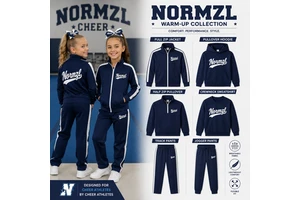Factory OEM Team Jackets Pants Cheer Practice Wear Set Dance Training Wear Cheerleading Warm-Up Tracksuit