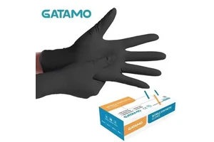 F004 CE 5Mil 6Mil Guantes De Nitrilo Disposable Nitrile Glove Black Work Examination Powder Free Disposable Nitrile Gloves