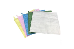GI Wholesales Lint Free Cleanroom Rags 3Layers ESD Antistatic Microfiber Cleaning Duster Cloth Dust Remove Mop for Lab Pharmacy