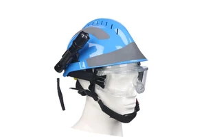 Flame Resistant High Visibility Reflective Safety Helmet for Fire & Emergency Rescue