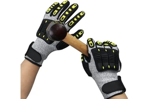 Wholesale HPPE Anti-Impact Nitrile Safety Gloves with TPR Coating ANSI/ISEA Cut Level 5 EN388 Guantes TPR Resistentes Al Corte