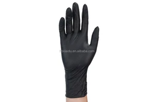 Xiaotu Cheap 4Mil Wholesale Manufacturers Nitrile Powder Free Washing Safety Hand Kitchen Household Disposable Gloves