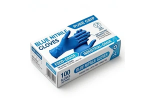 Brillink Multipurpose Disposable Nitrile Safety Gloves Textured Fingers Powder Free Latex Free Silicone Free Waterproof