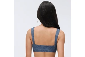 Breathable, High-Support Yoga Sports Bra - Spandex/Nylon, Cut-Out Back, Shockproof - Outdoor Running & Gym Activewear