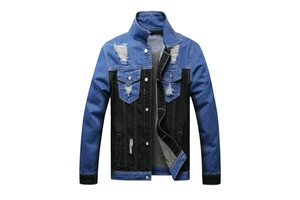 Top Selling Men's Denim Jackets Jeans Denim Made Customized Winter Jean Jackets With OEM Services Denim Men's Jackets