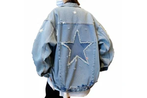 Work Jackets Custom Embroidery Denim Patches Men's Jackets Wholesale Unisex Street Wear Cotton Thick Denim Jeans Jackets for Men
