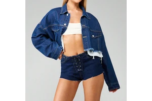 High Quality Custom Vintage Mid Waist Casual Formal Women's Denim Shorts Eco-Friendly Summer Spandex/Cotton Regular Fit Quick