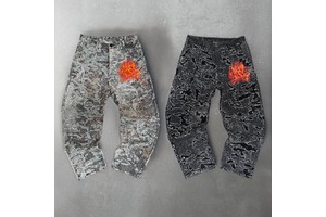 DiZNEW .2026 Men Jeans Elastane Denim Damage Effect Caused by Manual Grinding of the Stone Mill High-quality Men's Jeans