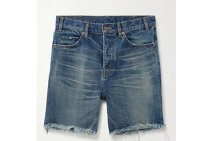 YAXI 100% Cotton Denim High Quality Men's Jeans short Hot Selling Vintage Straight Fit OEM/ODM Selvedge Washed Button Fly short