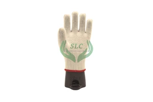 Indonesia Cotton Textile String Knit Anti-static Anti-Impact Industrial Safety Gloves High Quality General Purpose 26cm Length
