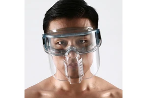 Breathable Anti-Splash Fog Eye Protection Safety Goggles with Detachable Full Face Shield Mask for Labor Work