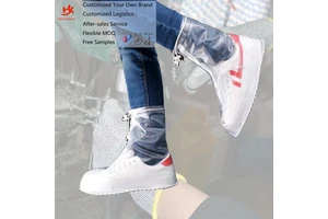 Wholesale Fashion Traveling Protective Safety Disposable -resistant Pvc Waterproof Over Shoe Rain Covers
