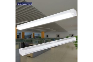 0-10V Dimmable 20W 40W 60W Ceiling Wall Mounted Linear LED Batten Lights with Motion Sensor