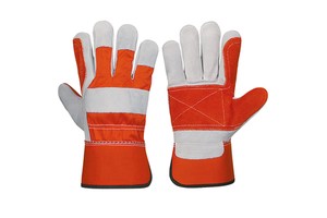 Industrial Heavy Duty Double Palm Leather Gloves Rigger Gloves with Reinforced Palm for Grip and Safety Work Gloves