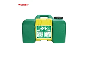 PP Non-conductive Safety Eye Wash 35L Hot Sale Green Portable Eye Wash Station For Washing Emergency Eyewash Stations