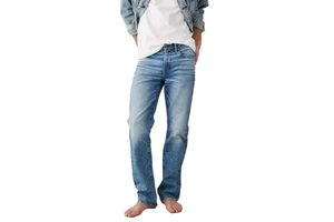 Comfortable Straight-Leg Men's Denim Pants Casual Soft Fabric Relaxed Fit Versatility