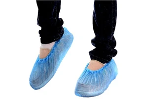 Disposable 25g 30g 35g Industry Blue Care Cleanroom Protection CE Certified PE Waterproof Shoe Cover Boots