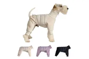 Customizable 4 Leg Dog Winter Coat Full Body Cotton Padded Jumpsuit for Small Medium Breeds