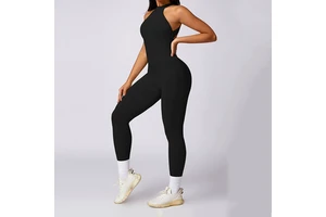 High Quality Gym Fitness Sets Sleeveless Onesie Plus Size Sports Jumpsuit for Women