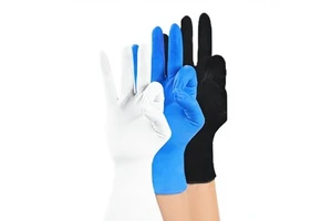 Disposable Composite Nitrile Gloves Thickened Acid-alkali-resistant Suitable for Industrial Maintenance Teeth Multipurpose