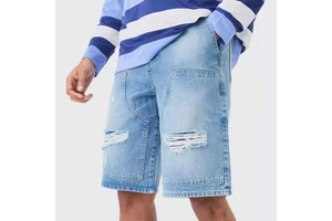Wholesale Low MOQ Men's Denim Shorts Stylish New Designs Summer Spring Embroidery Custom Colors Plus Sizes