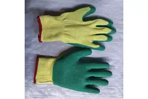 Latex Coated Anti-Wrinkle Anti-Cut Anti-Slip Heat Resistant Adjustable Wristband 10GA Thickness Anti-Static Work Gloves