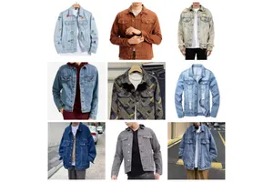 American High Street Denim Jacket for Men, Autumn Trendy Loose Hoodie, High-end Casual Jacket for Men