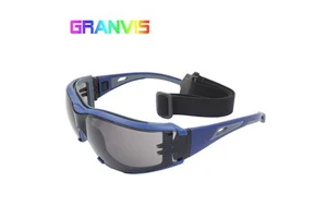 Padded Safety Glasses for Industrial with Removable Gasket, Interchangeable Strap and Temples