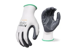 XINGYU Factory Wholesale High Quality 13 Gauge Polyester Black Nitrile Gloves Waterproof Anti-Slip Work Safety Nitrile Gloves