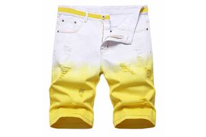Men's Mid Waist Distressed Wash Breathable Quick Dry 100% Cotton Denim Jean Shorts Straight Fit Casual Summer Style OEM Service