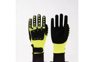 CE Certified ANSI Level A5 Cut Resistant Anti-Impact TPR Gloves Reinforced Fingers Shock-Absorbing Pads Elastic Wrist