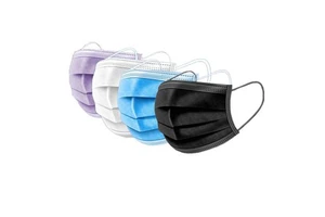 3 Ply Activated Carbon Non Woven Black Safety Type 2 Protective Disposable Dust Medical Mask