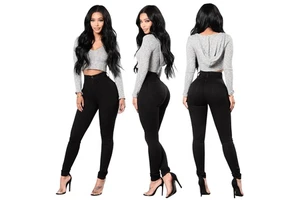 Wholesale Women Jeans Pant Latest Slim Jeans Women Skinny High Waisted Blue Denim Pencil Jeans Stretch Pants Woman Pants