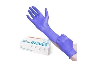 ANBOSON Powder Free Food Handling Household XS S M L XL Luvas Nitrile Glov Grade Purple Disposable Safety Gloves